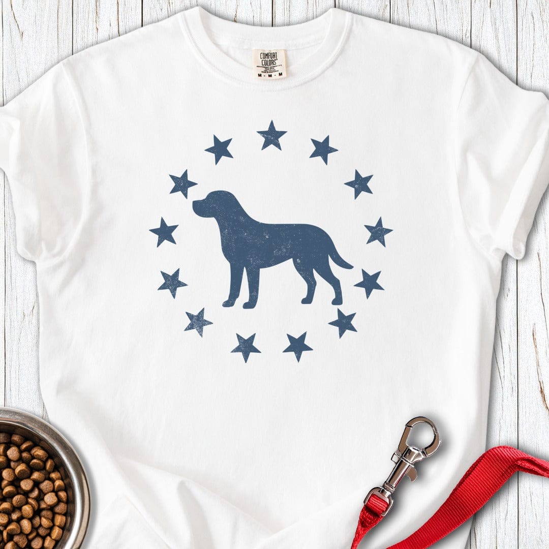 Labrador Stars Premium Tee White