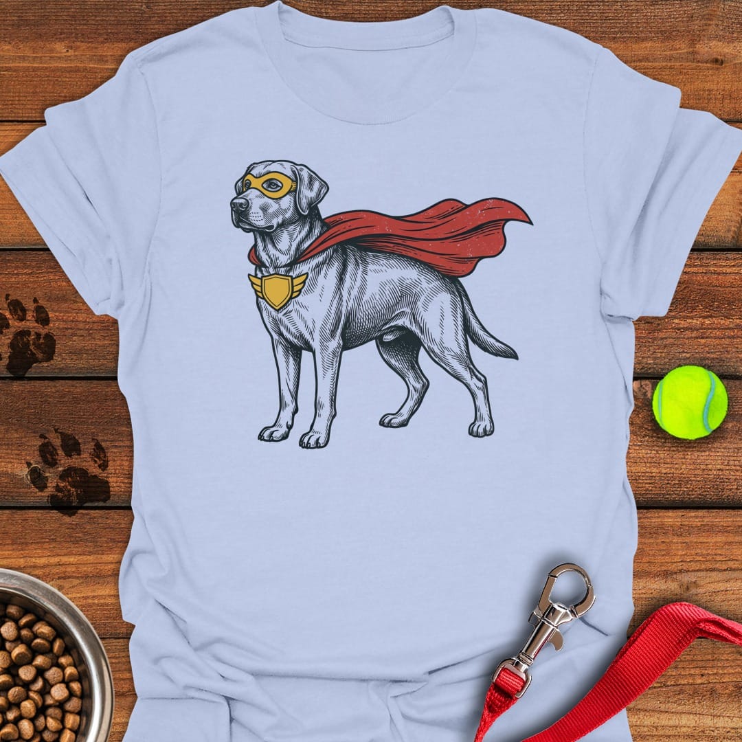Labrador Superhero Light Blue