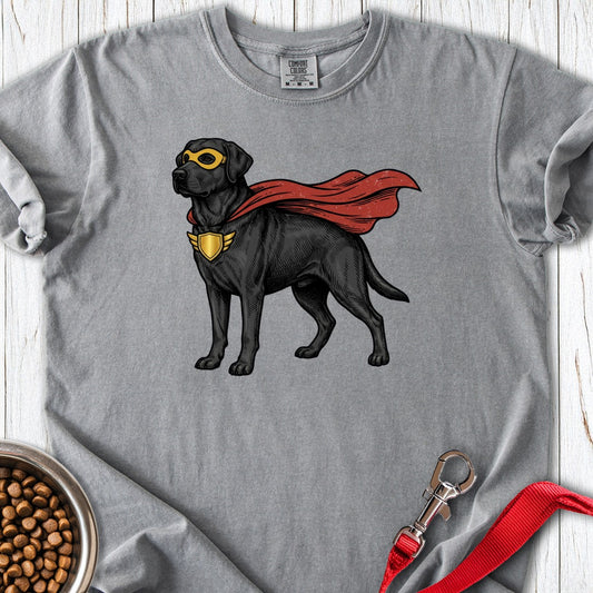 Labrador Superhero Premium Tee Grey