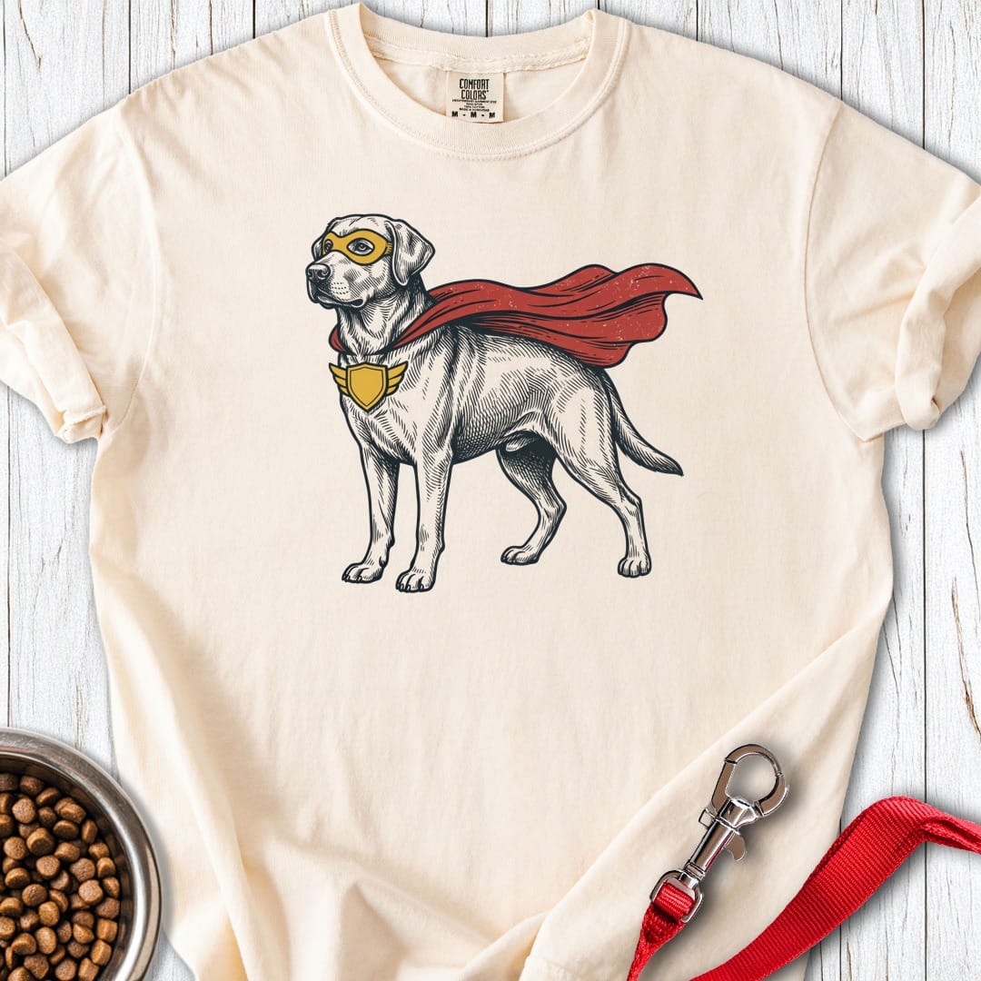 Labrador Superhero Premium Tee Ivory