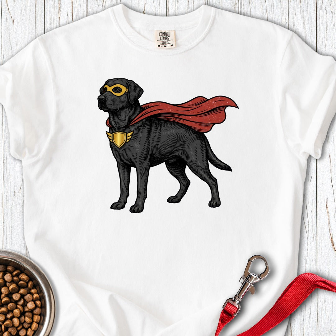 Labrador Superhero Premium Tee White