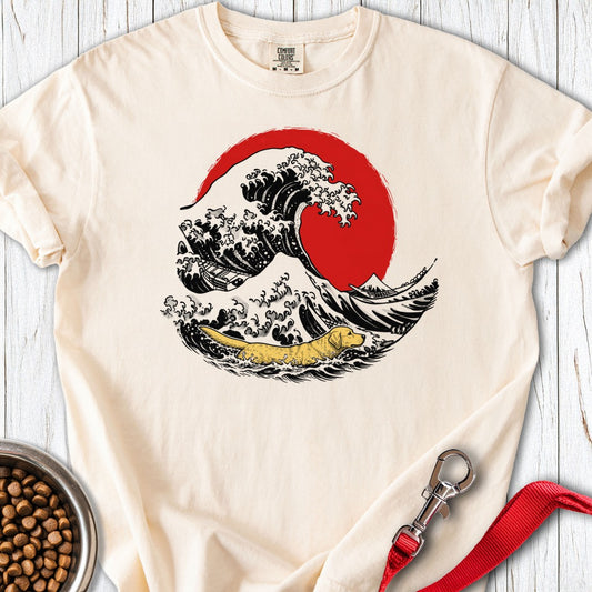 Labrador Swimming Premium Tee Ivory