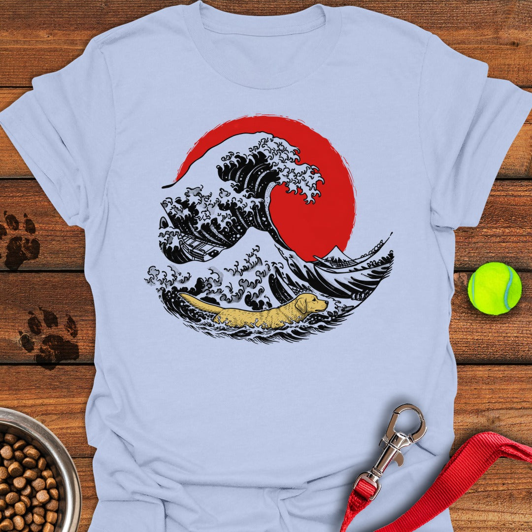 Labrador Swimming Light Blue