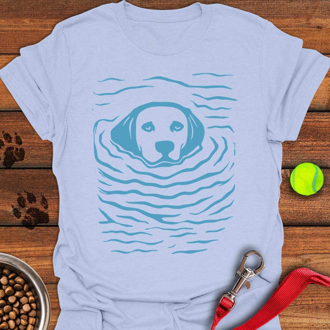 Labrador Swimming Light Blue