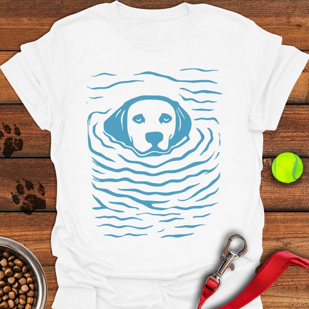 Labrador Swimming White