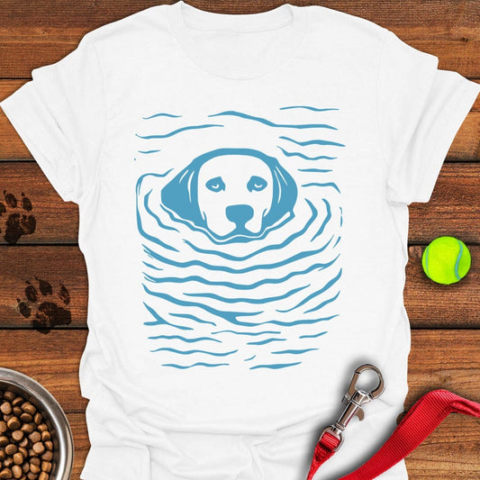 Labrador Swimming White