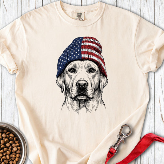 Labrador USA Beanie Premium Tee Ivory