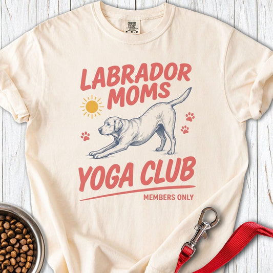 Labrador Yoga Club Premium Tee Ivory