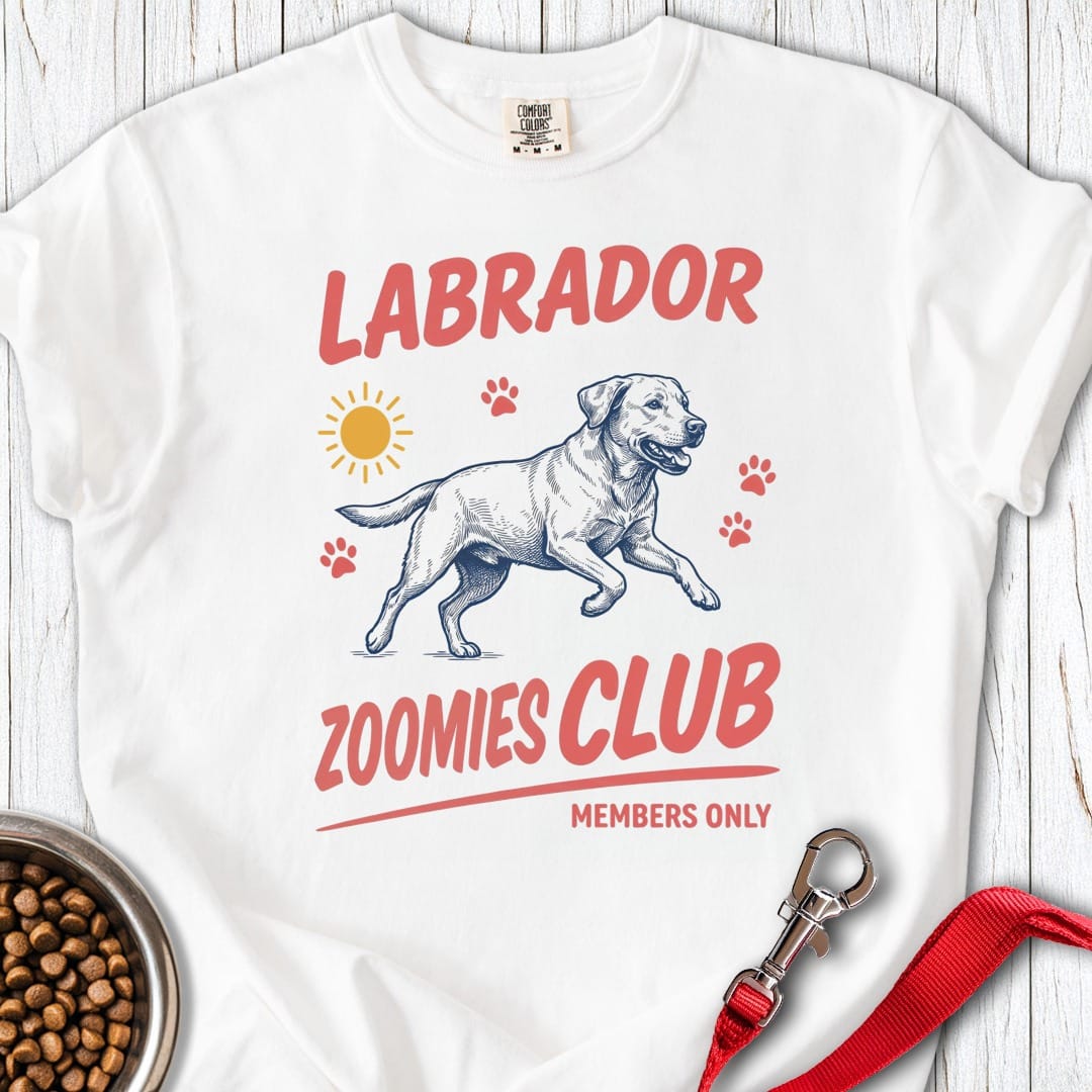 Labrador Zoomies Club White