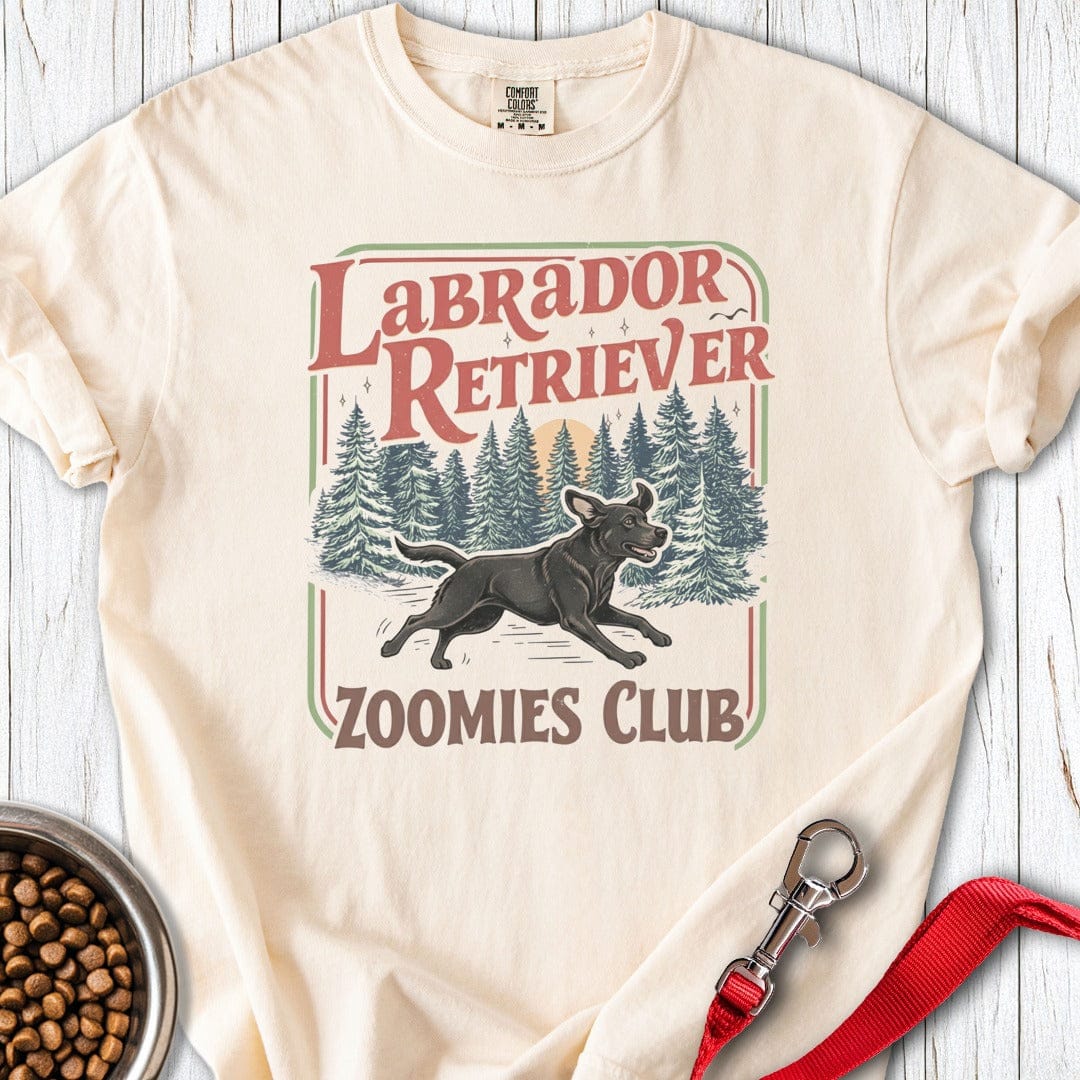 Labrador Zoomies Club Premium Tee Ivory