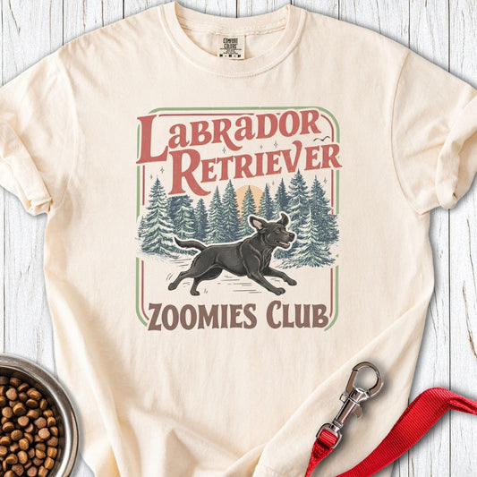 Labrador Zoomies Club Premium Tee Ivory