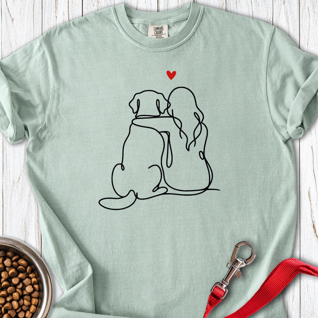 Labrador and Girl Love Premium Tee Bay