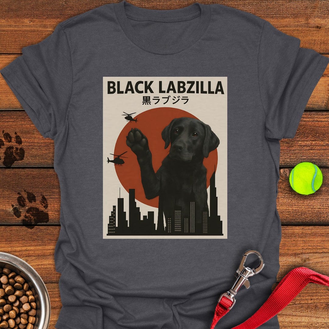 Black Labzilla T-Shirt Dark Heather