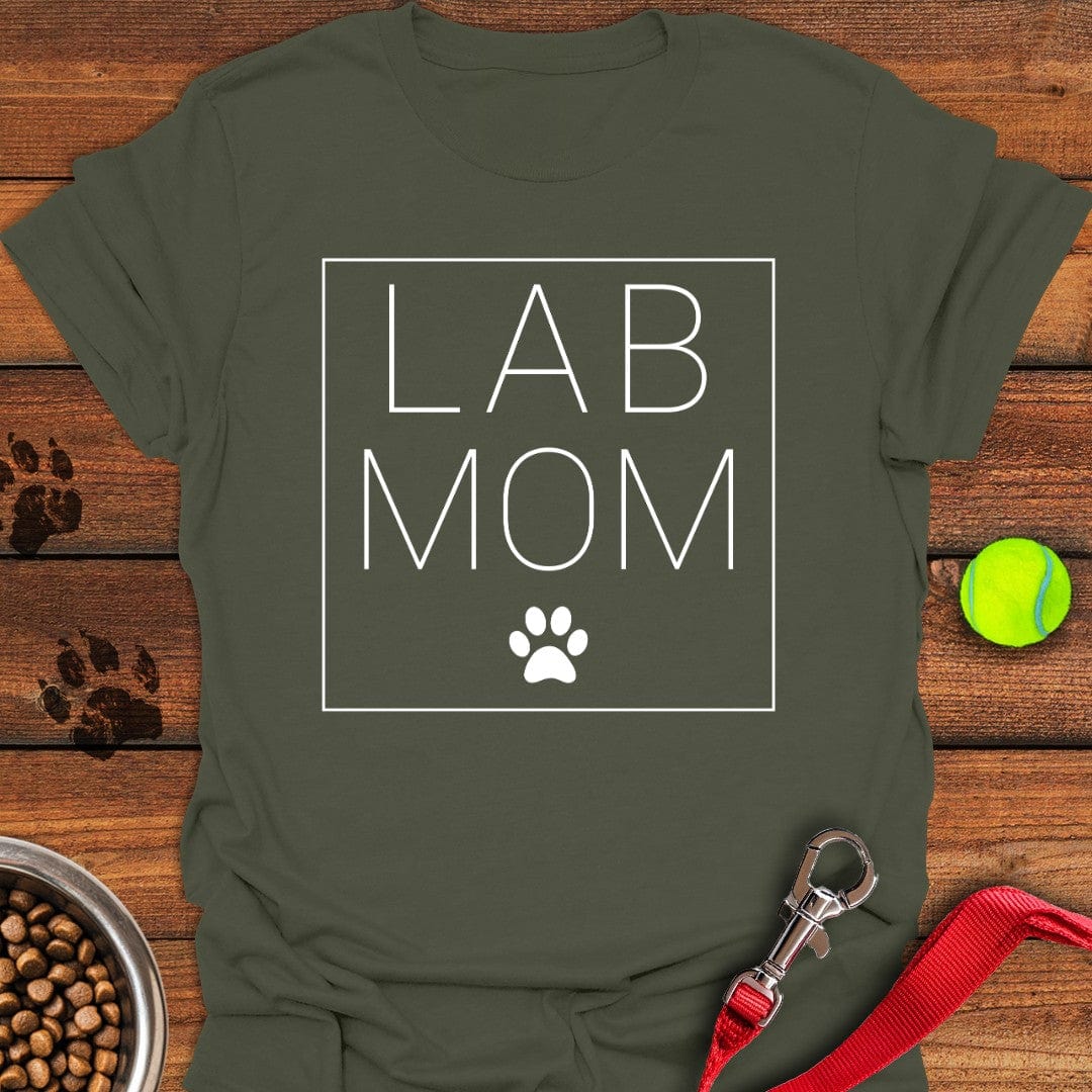 Labrador Mom T-Shirt Military Green