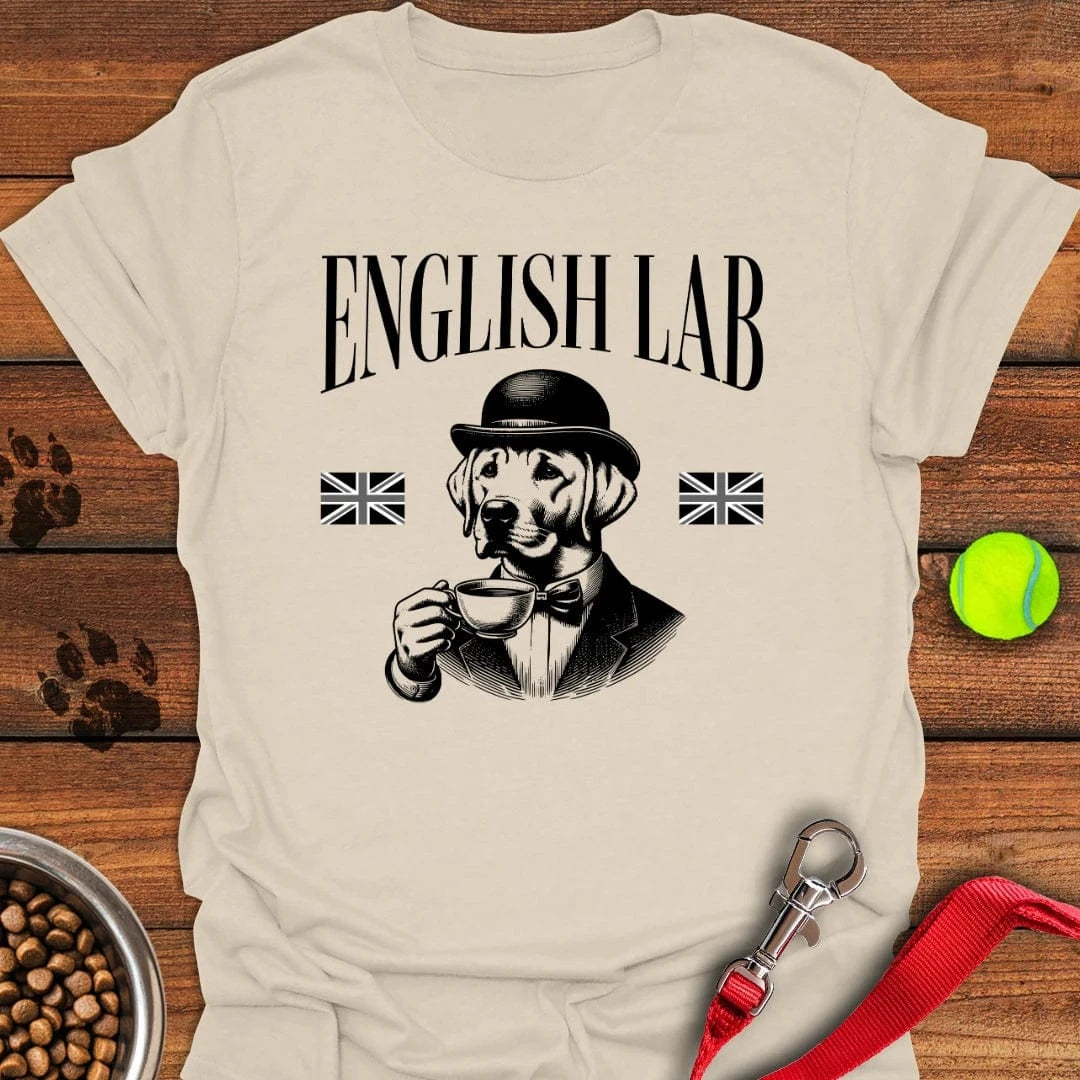 Funny English Labrador T-Shirt Natural