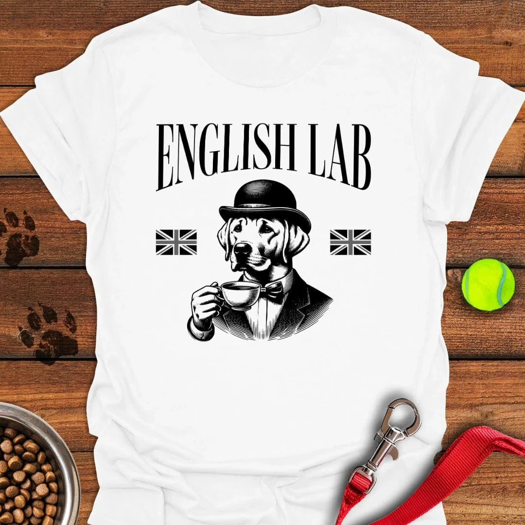 Funny English Labrador T-Shirt White
