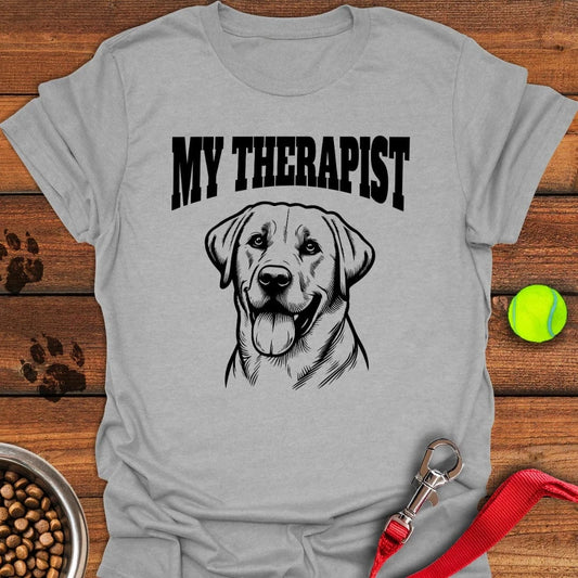 My Therapist Labrador T-Shirt Sport Grey