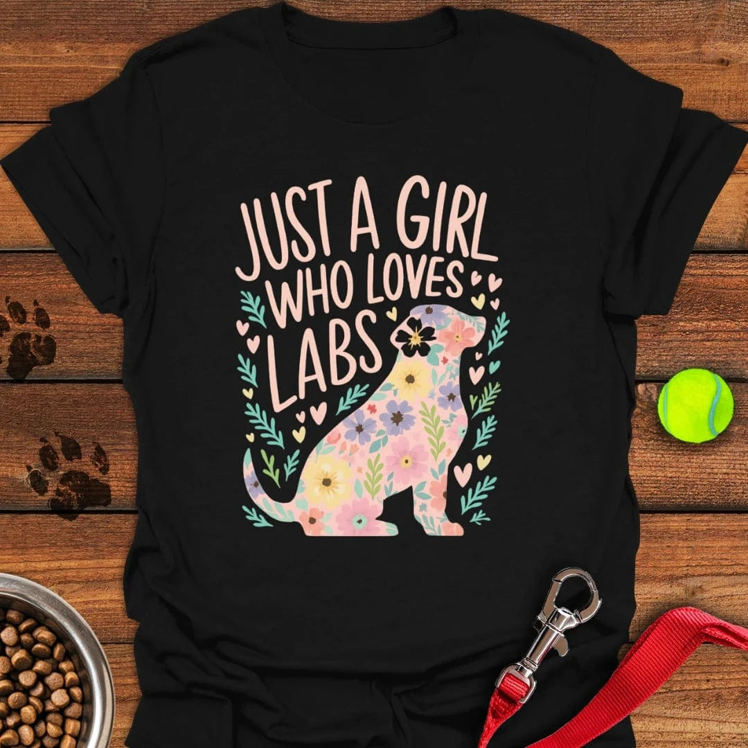 Girl Loves Labs T-Shirt Black