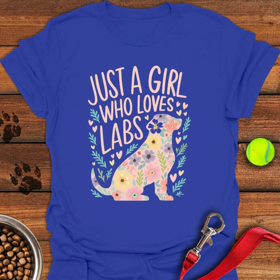 Girl Loves Labs T-Shirt Royal