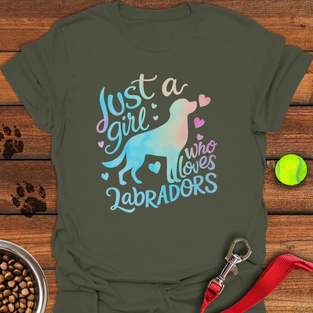 Girl Who Loves Her Labrador T-Shirt