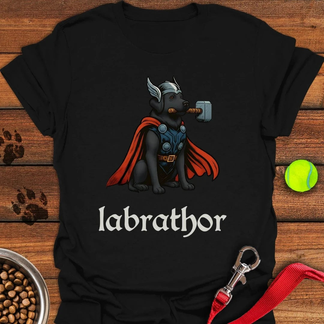 Labrathor Black Labrador T-Shirt Black