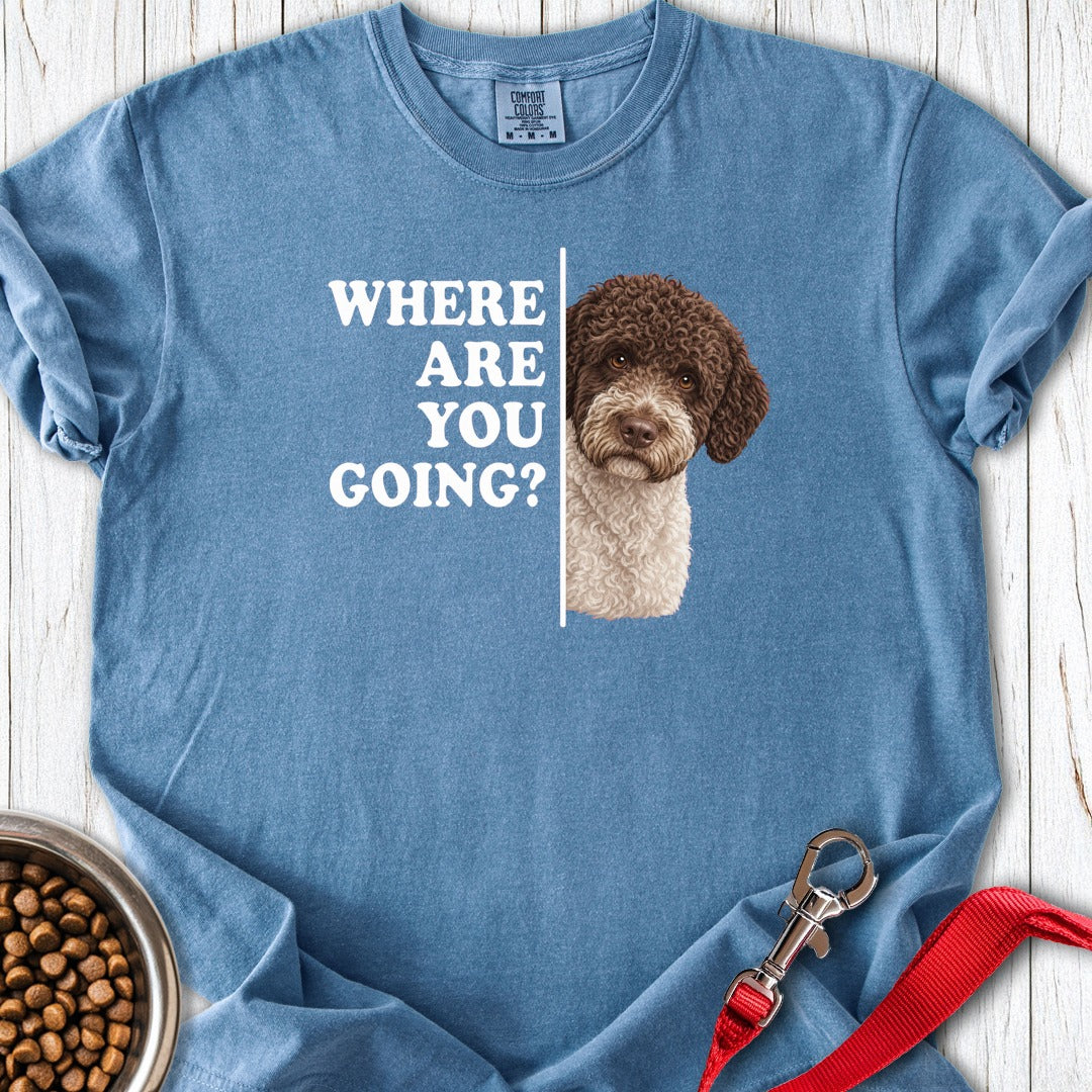 Lagotto Alert Premium Tee Blue Jean