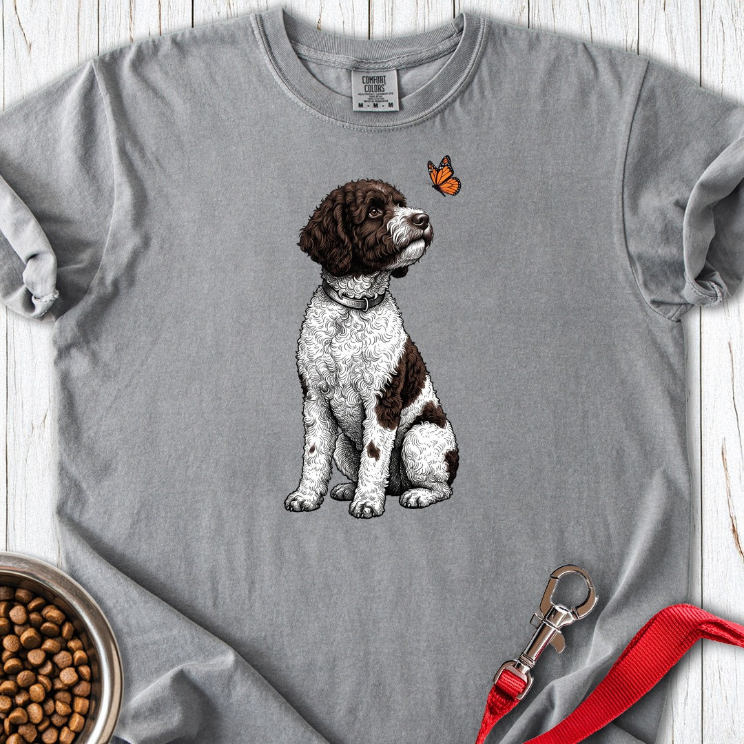 Lagotto Butterfly Premium Tee Grey