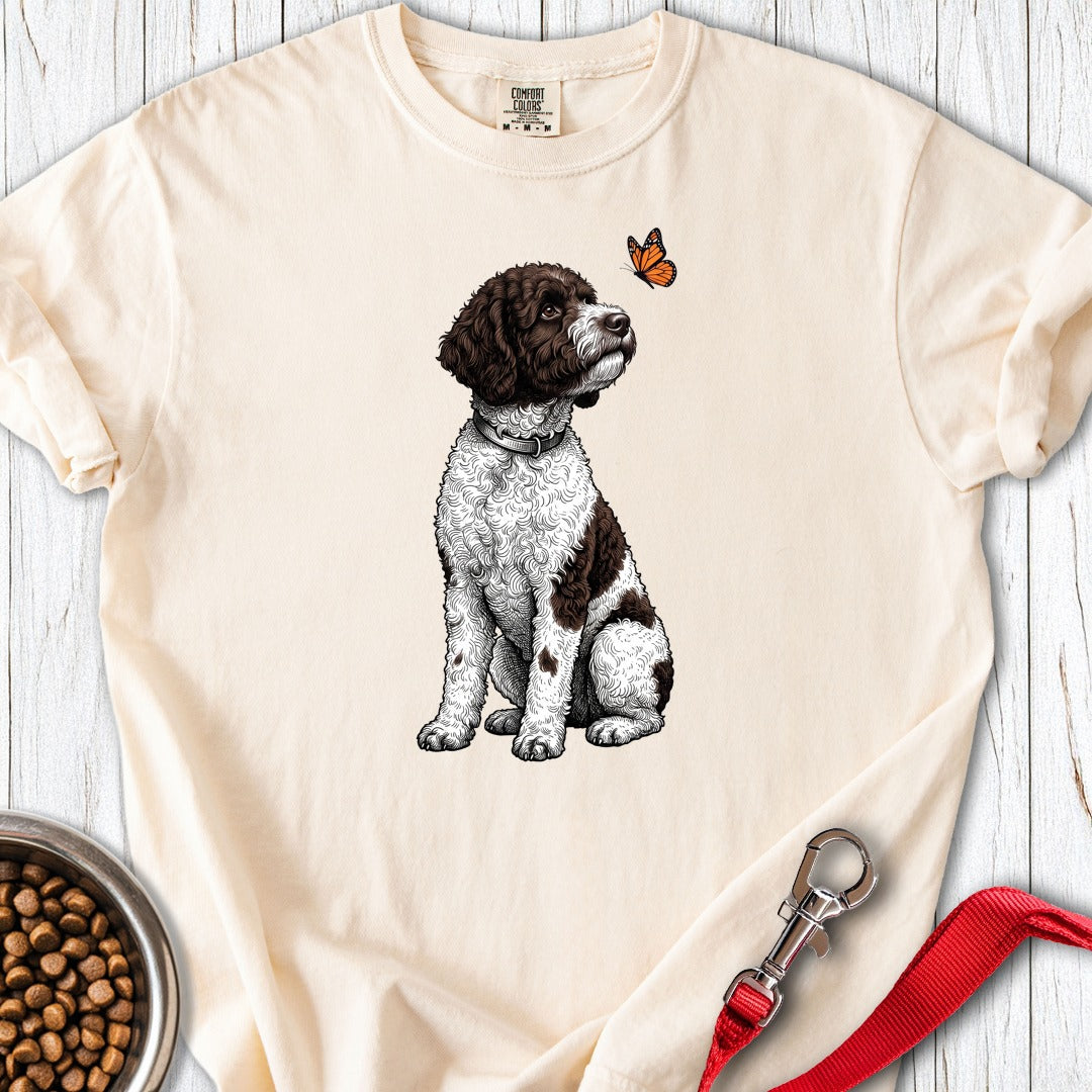 Lagotto Butterfly Premium Tee Ivory