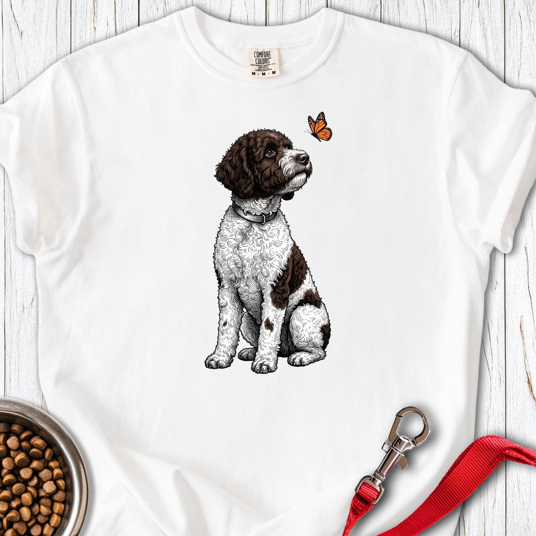 Lagotto Butterfly Premium Tee White
