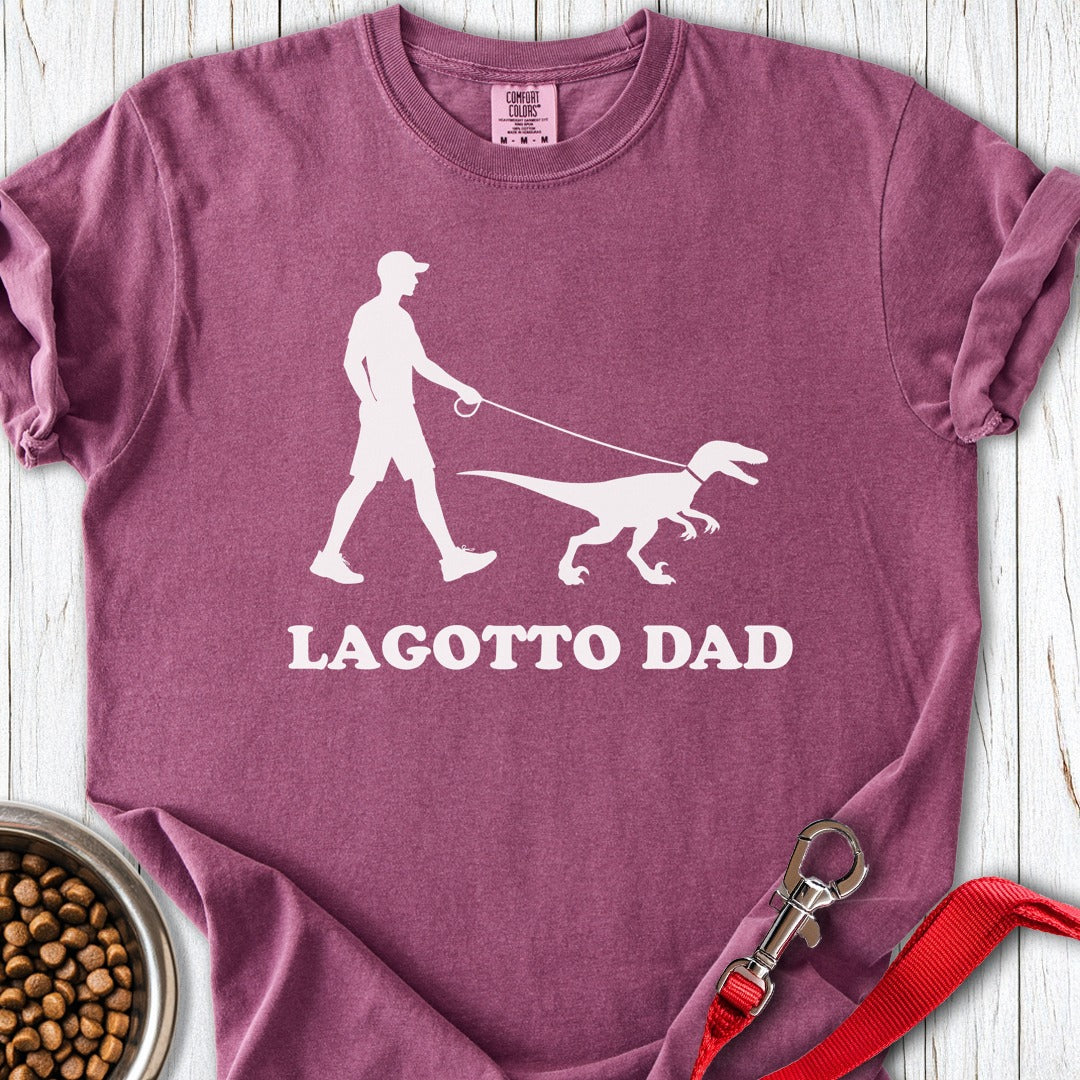 Lagotto Dad Premium Tee Berry