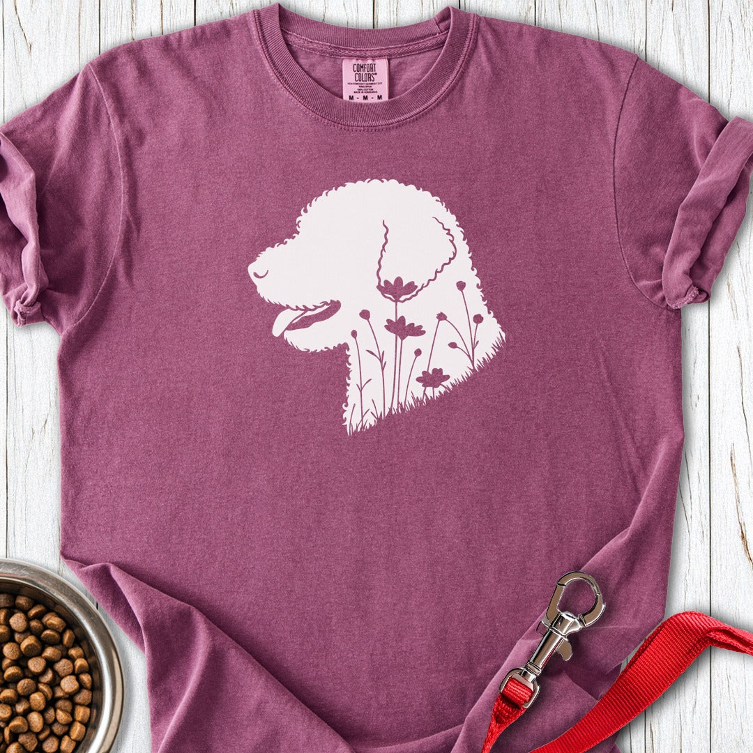 Lagotto Flowers Premium Tee Berry