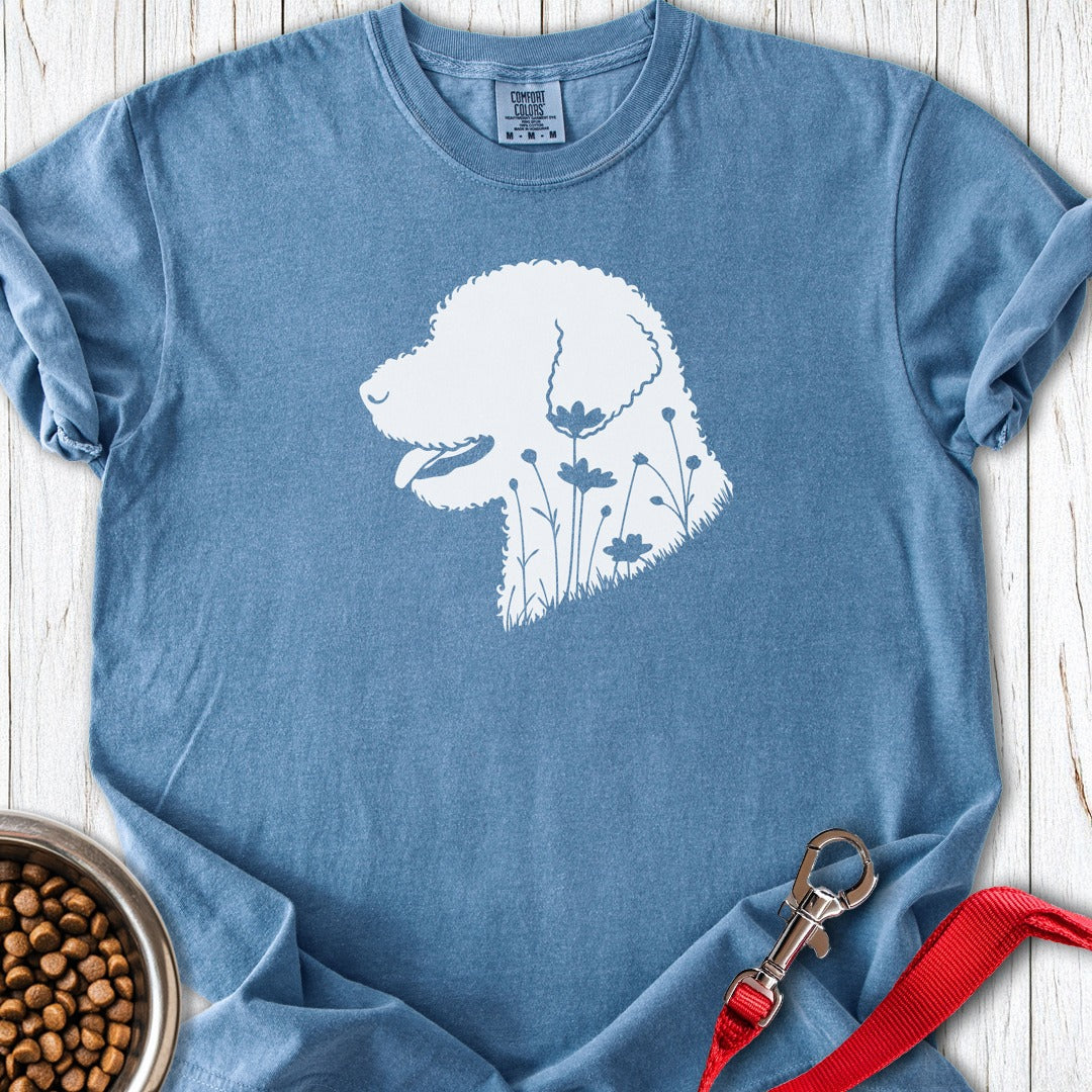 Lagotto Flowers Premium Tee Blue Jean