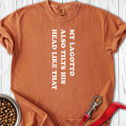 Lagotto Tilt His Head Premium Tee Yam
