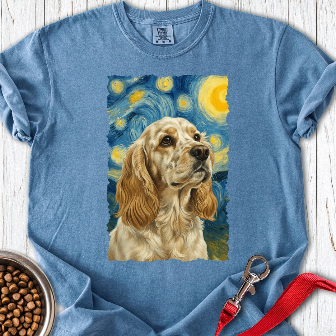 Lemon Roam Spaniel van Gogh Premium Tee Blue Jean
