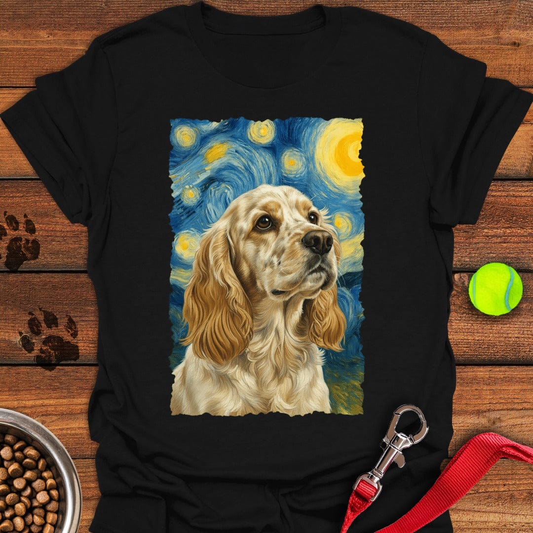 Lemon Roan Cocker Spaniel Starry Night Black