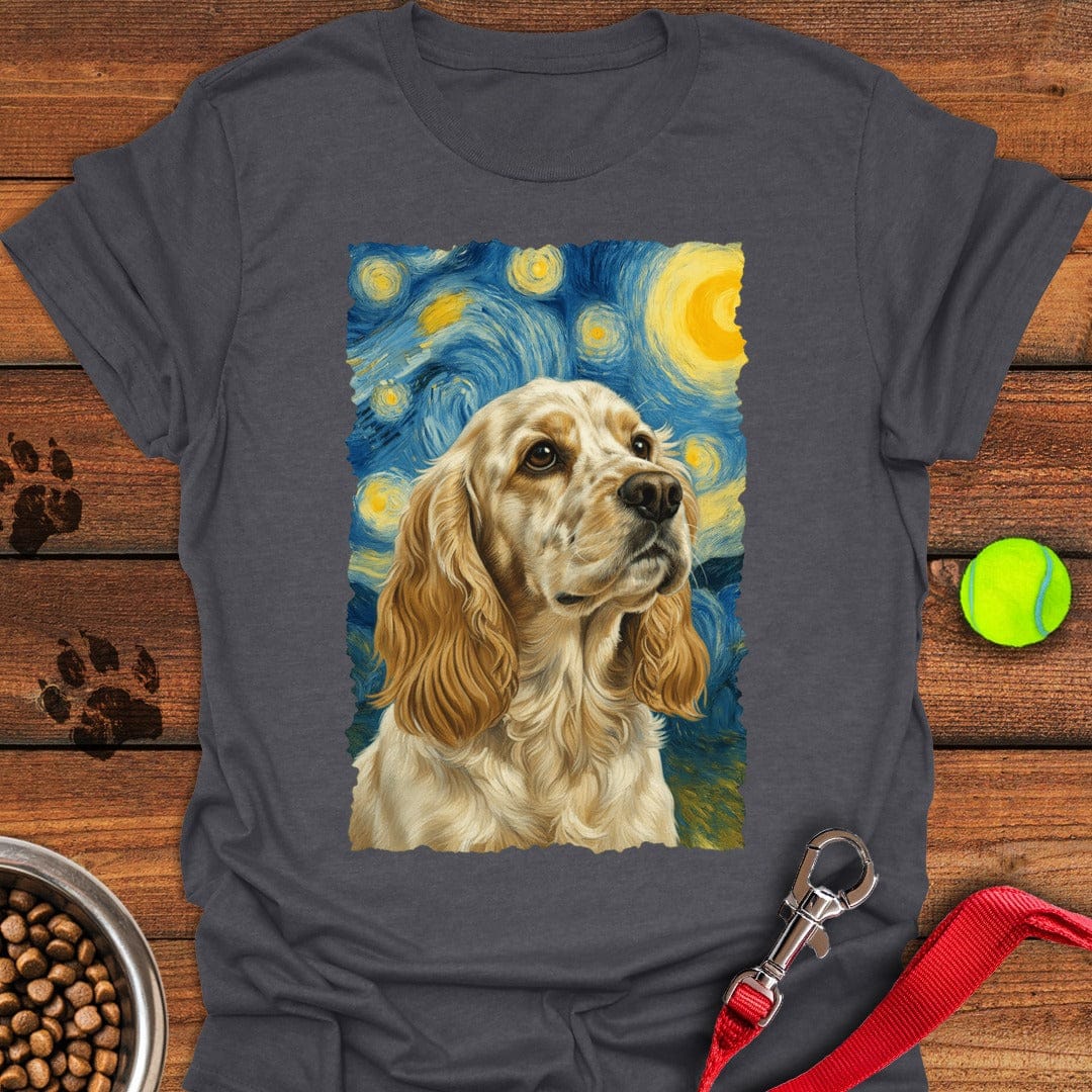 Lemon Roan Cocker Spaniel Starry Night Dark Heather