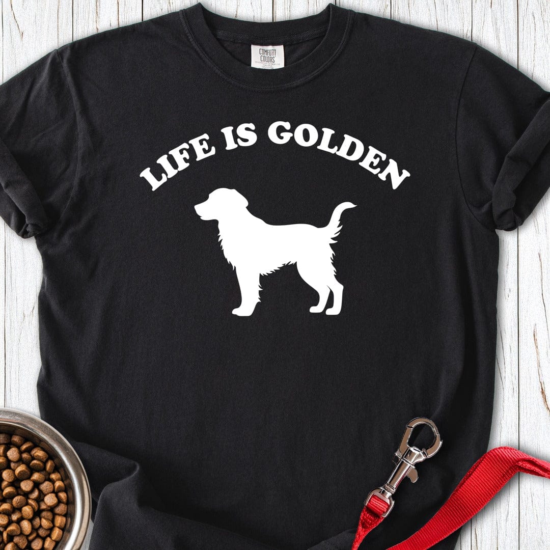 Life is Golden Premium Tee Black