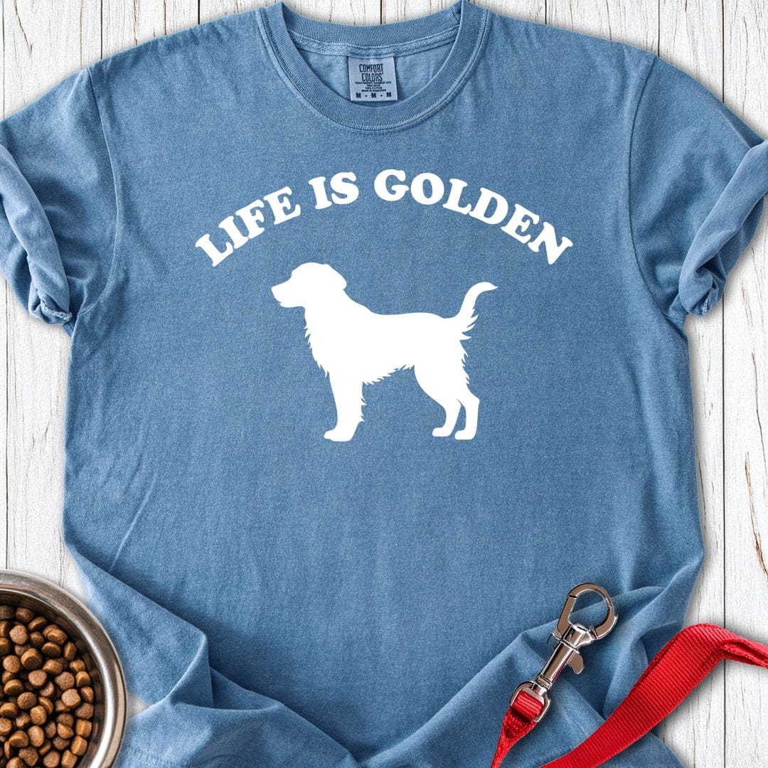Life is Golden Premium Tee Blue Jean