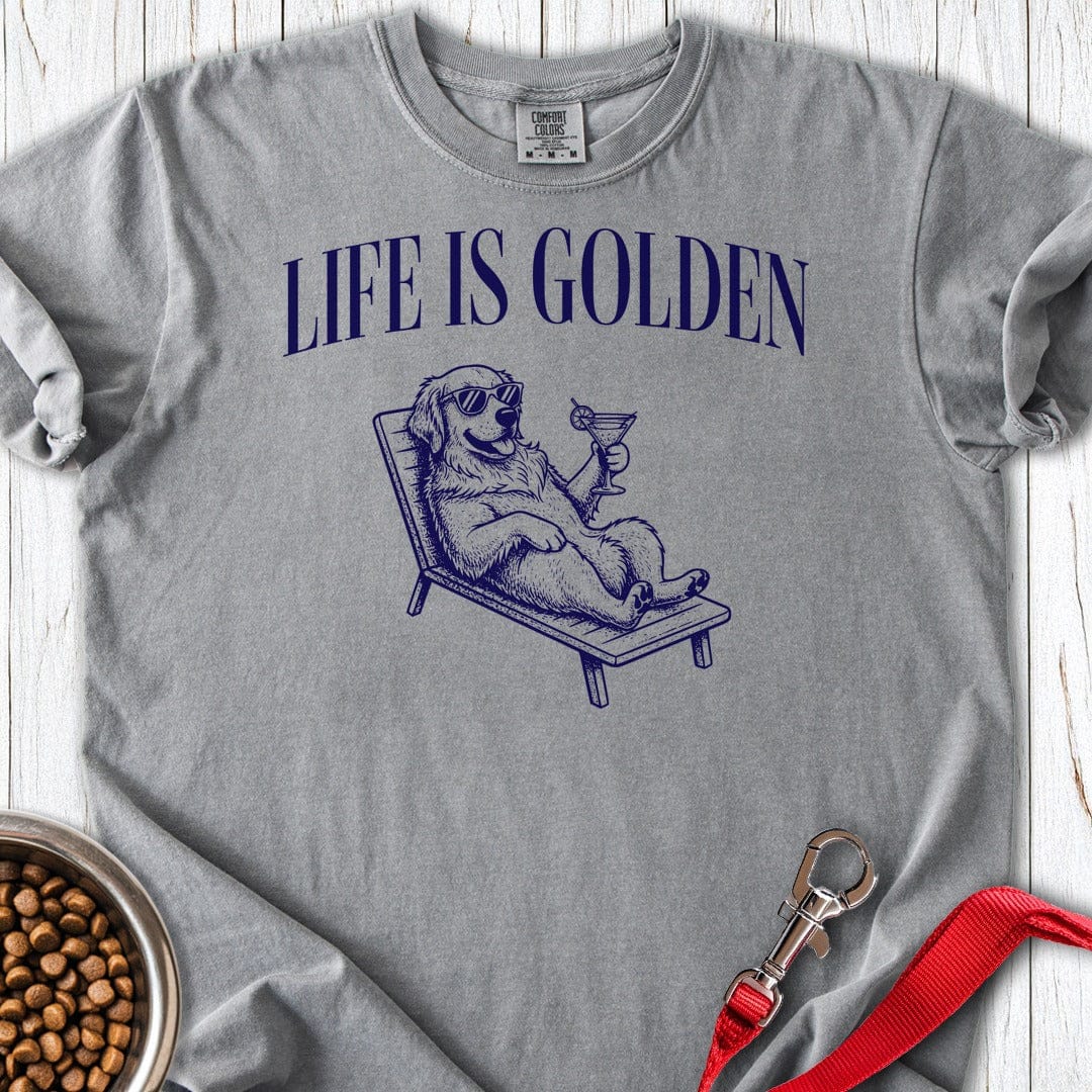 Life is Golden Premium Tee Grey