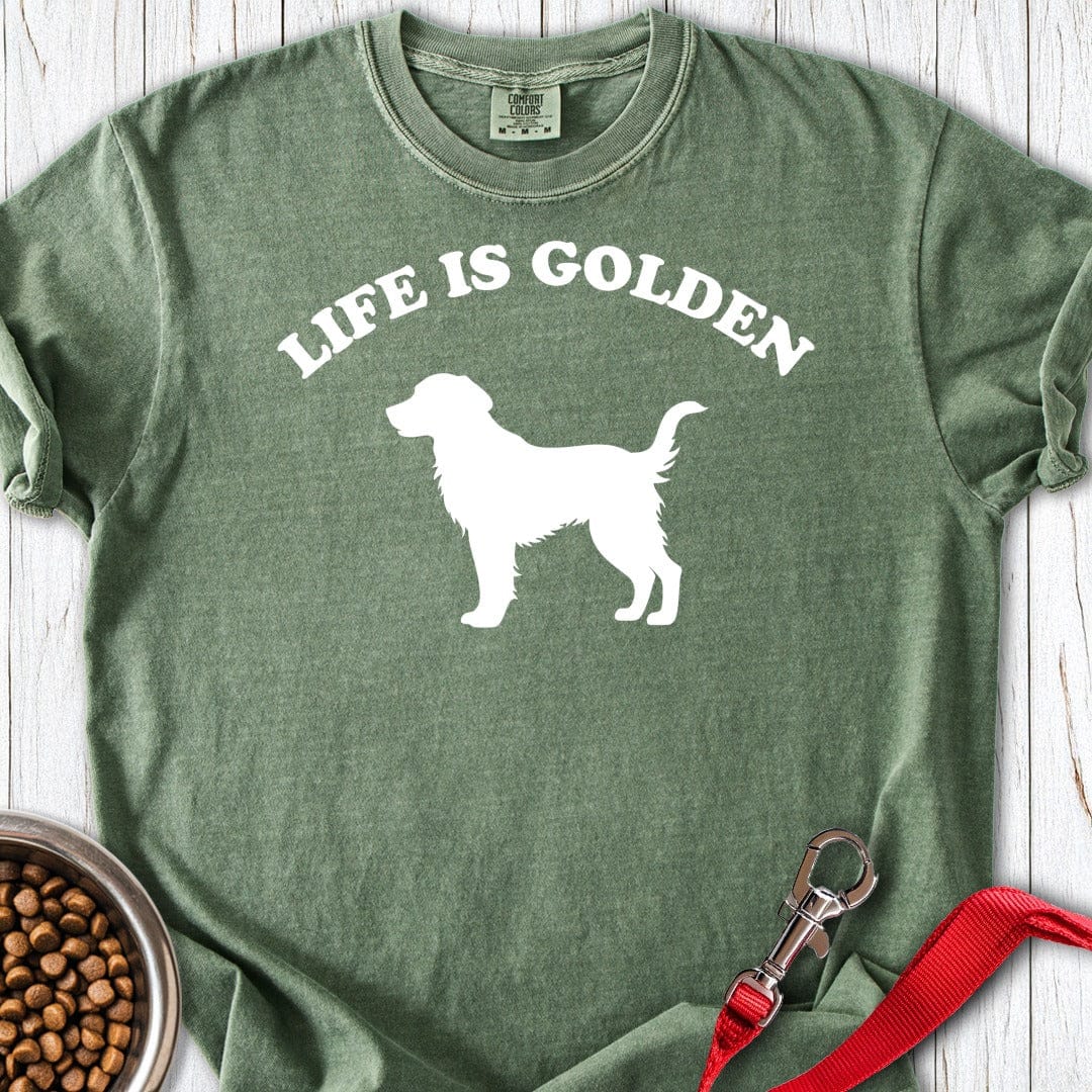 Life is Golden Premium Tee Moss