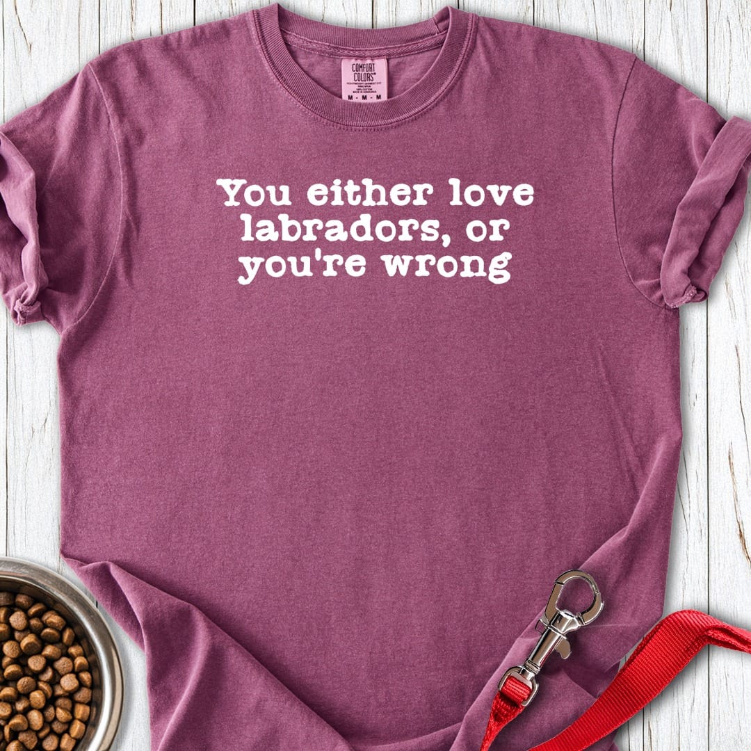Love Labrador Premium Tee Berry