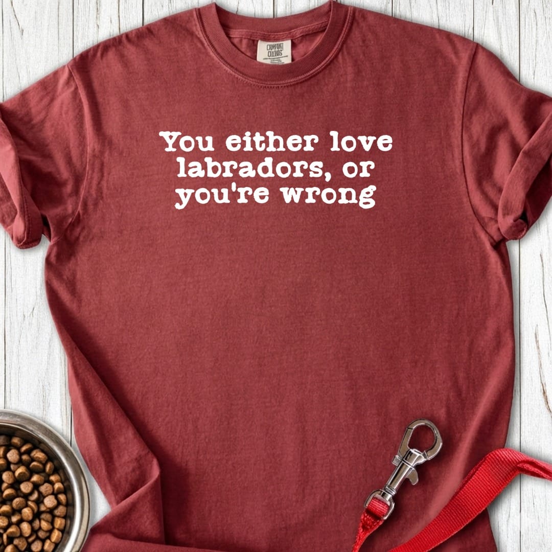 Love Labrador Premium Tee Brick