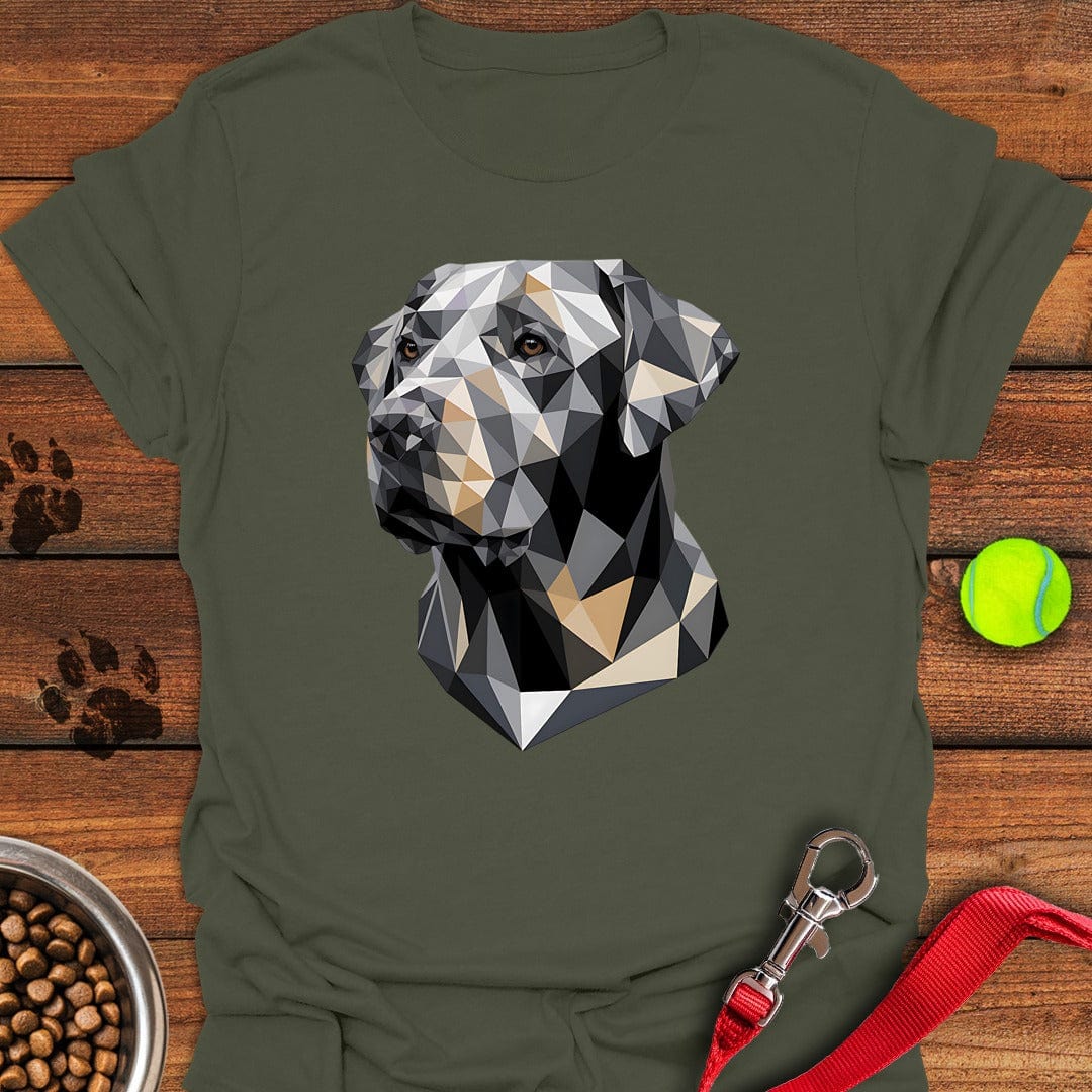Low Poly Labrador Military Green