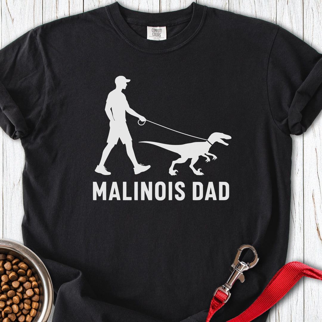 Malinois Dad Velicoraptor Premium Tee Black
