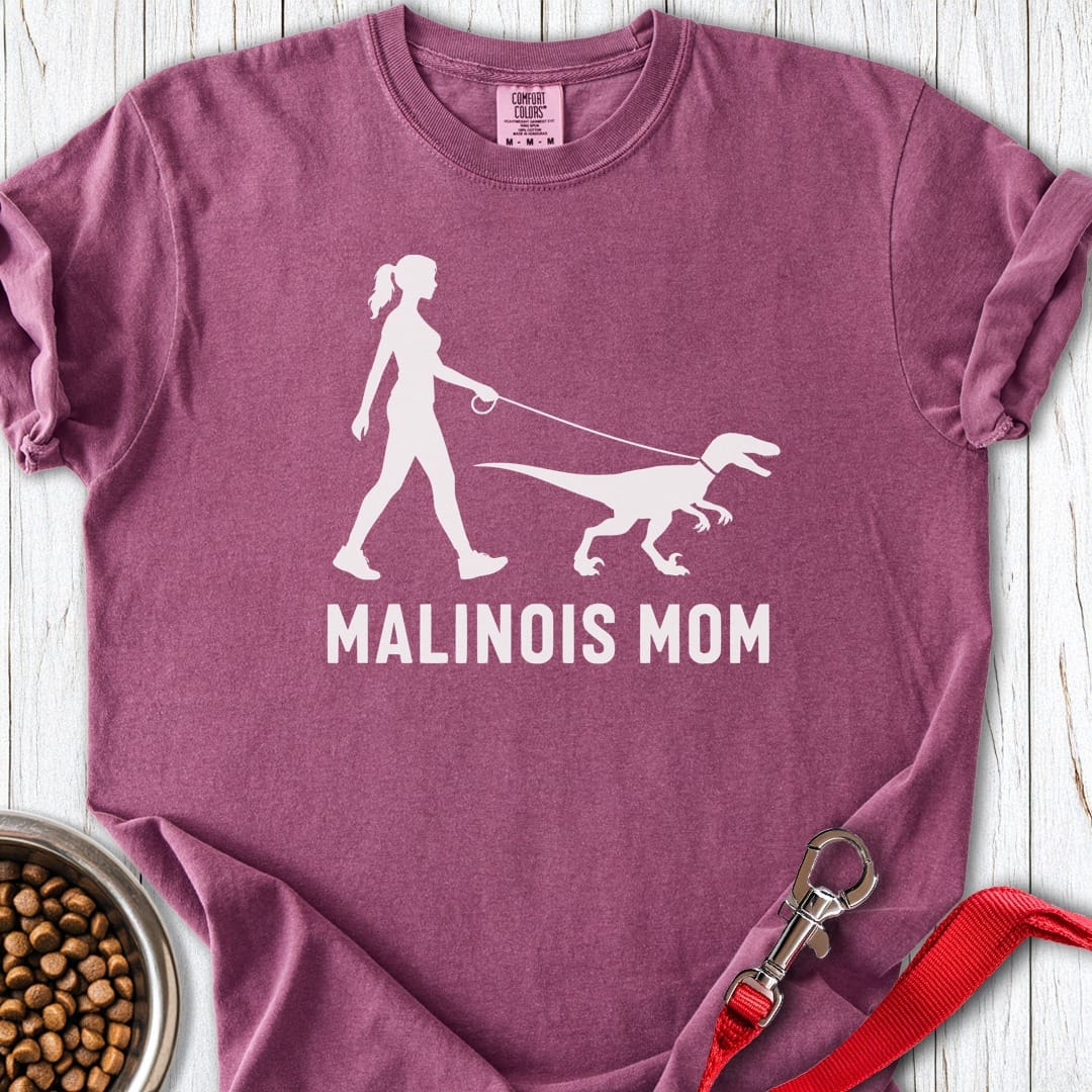 Malinois Mom Velociraptor Premium Tee Berry