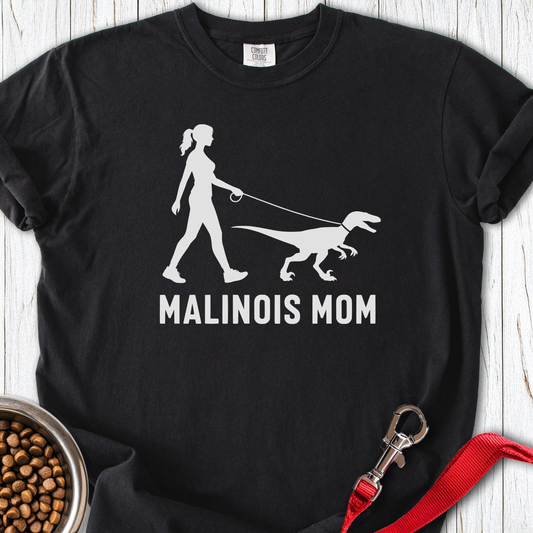 Malinois Mom Velociraptor Premium Tee Black