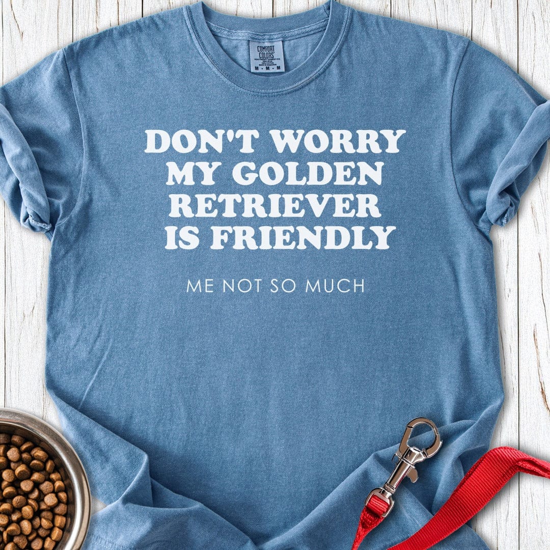 My Goldie Is Friendly Premium Tee Blue Jean