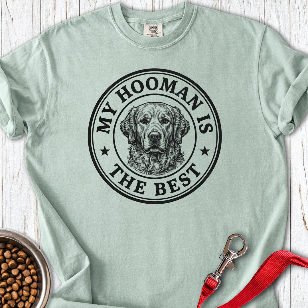 My Hooman Golden Retriever Premium Tee Bay