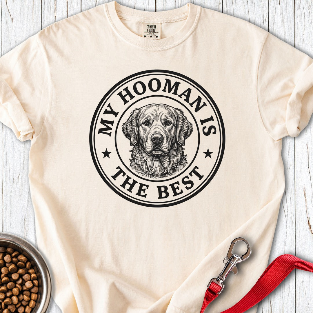 My Hooman Golden Retriever Premium Tee Ivory