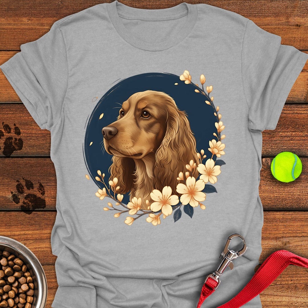 Orange Cocker Spaniel Flower Sport Grey